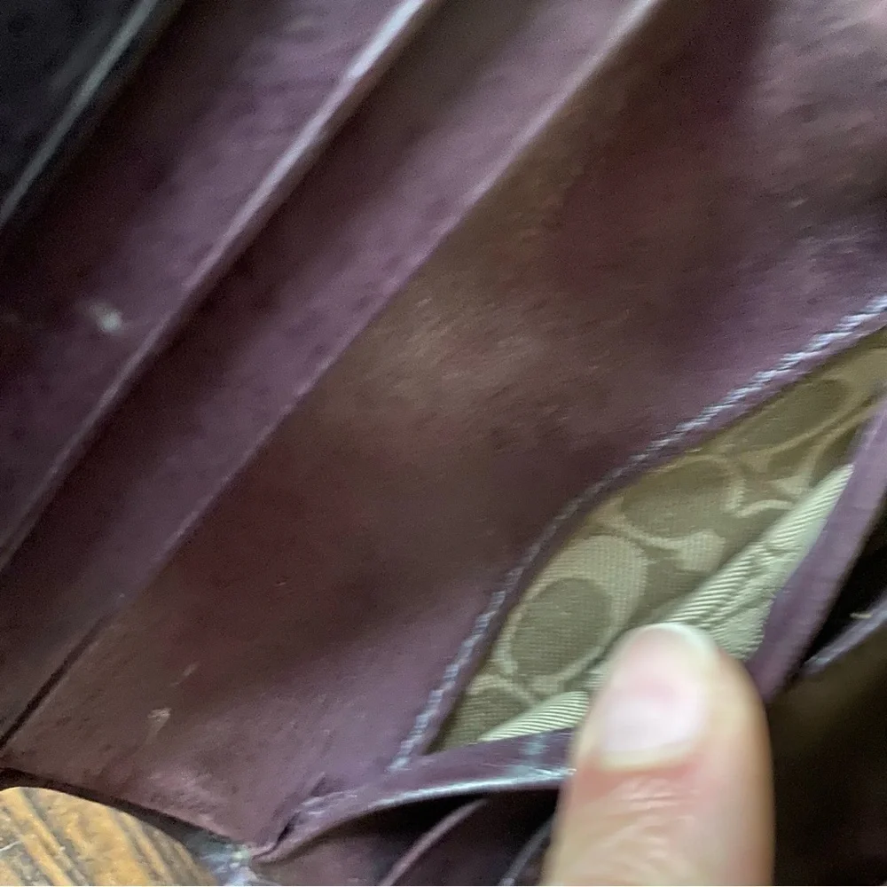 Vintage Coach Leather Small Wallet